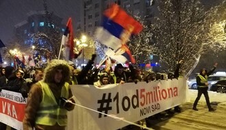 Drugi protest "Jedan od pet miliona" u Novom Sadu (FOTO I VIDEO)