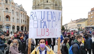 FOTO i VIDEO: U Novom Sadu održan protest protiv fašizma