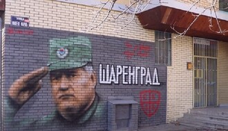 Išaran mural Ratku Mladiću na Novom naselju