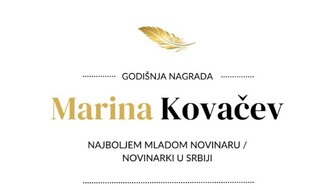 Objavljen konkurs za Godišnju nagradu "Marina Kovačev"