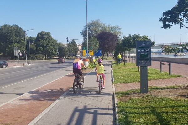 Na tri lokacije u gradu postavljeni brojači saobraćaja sa displejima za bicikliste (FOTO)