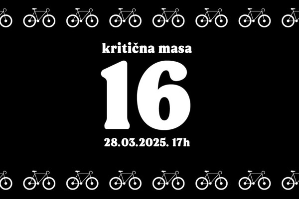 Kritična masa u petak vozi za 16 nastradalih i kao podrška studentima