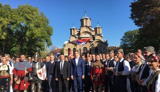 FOTO: Gradonačelnik Vučević podržao "Srpsku listu" na mitingu u Gračanici