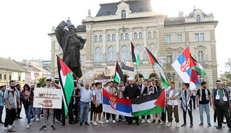 U centru Novog Sada održan skup podrške Palestini