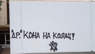 Grafit sa pozivom na ubistvo dr Kona osvanuo na Novom naselju, gradonačelnik ga oštro osudio